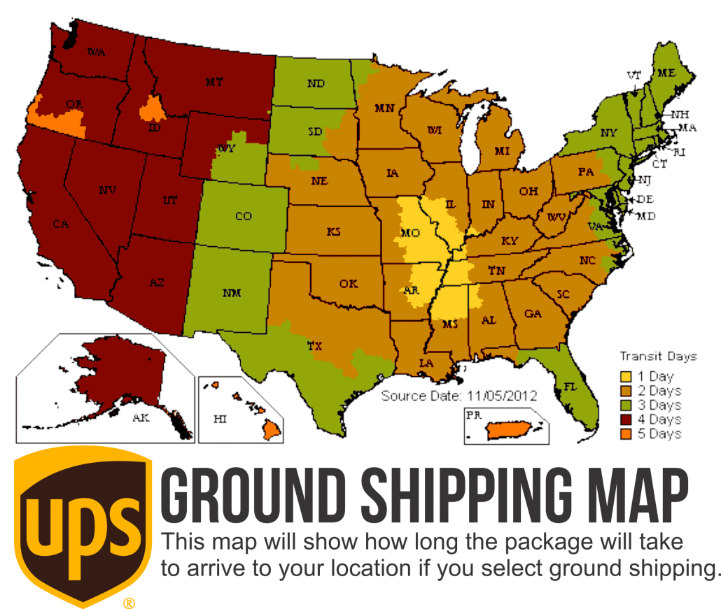UPS Zone Map - Semo Imprints