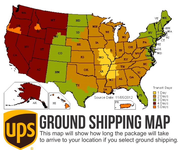 UPS Zone Map Semo Imprints